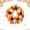 Glitzhome® 24" Fall Dahlia, Lotus Pod and Berry Wreath